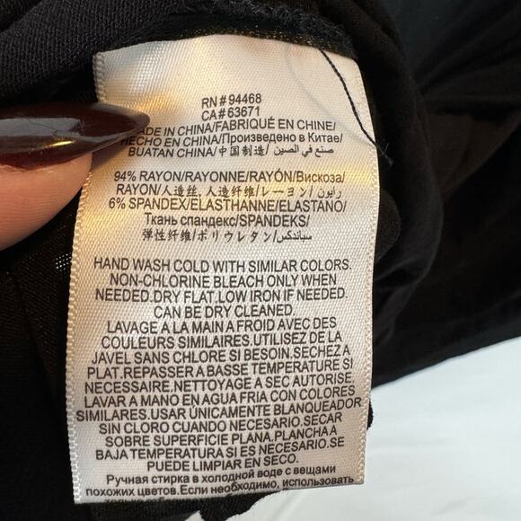 BCBGMAXAZRIA Essential Long Sleeve Turtleneck Dress Black Size Medium NWT - Picture 9 of 11